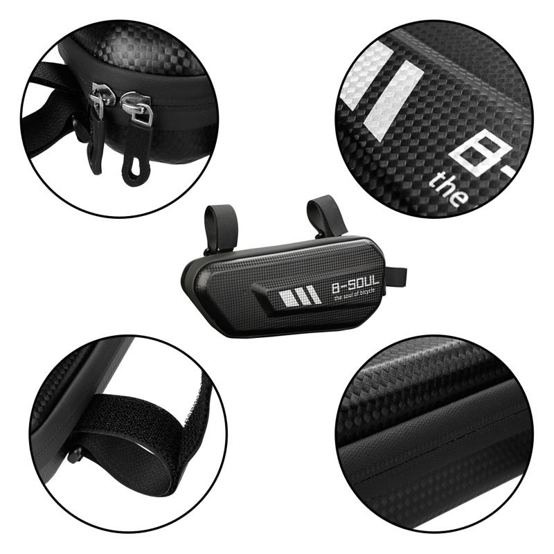 Túi Đựng Vỏ Cứng Chống Thấm Nước Gắn Khung Xe Đạp Điện