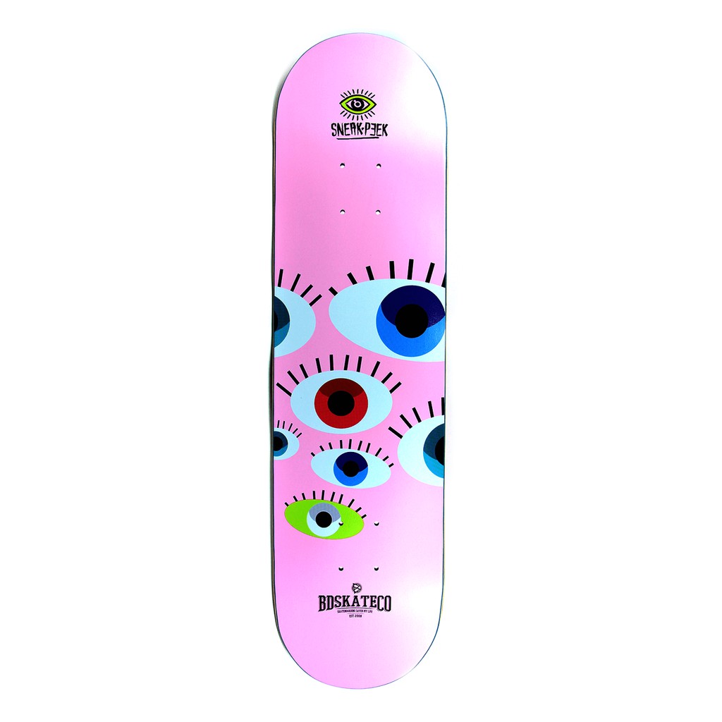 Mặt Ván Trượt Skateboard - BDSKATECO SNEAK PEEK PINK 8.0