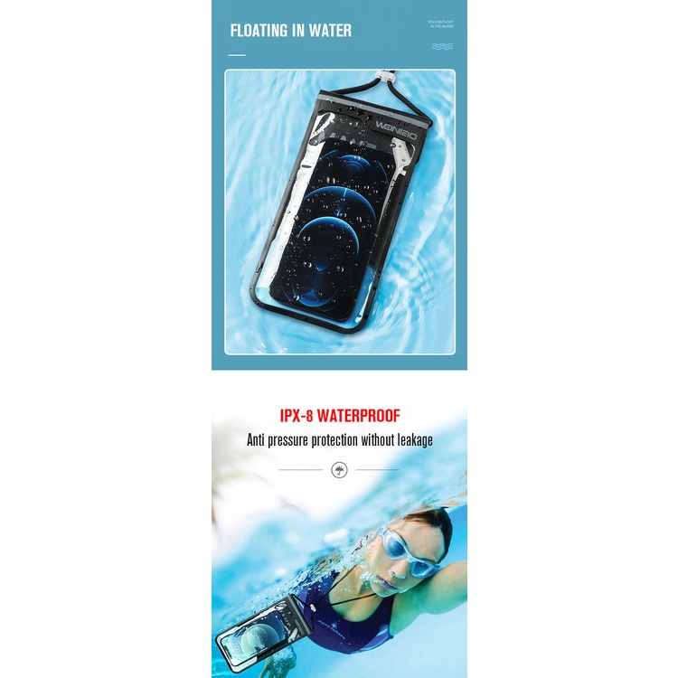 Túi đựng điện thoại LOCO FISH chống thấm nước IPX8 chất lượng cao tùy chọn màu sắc