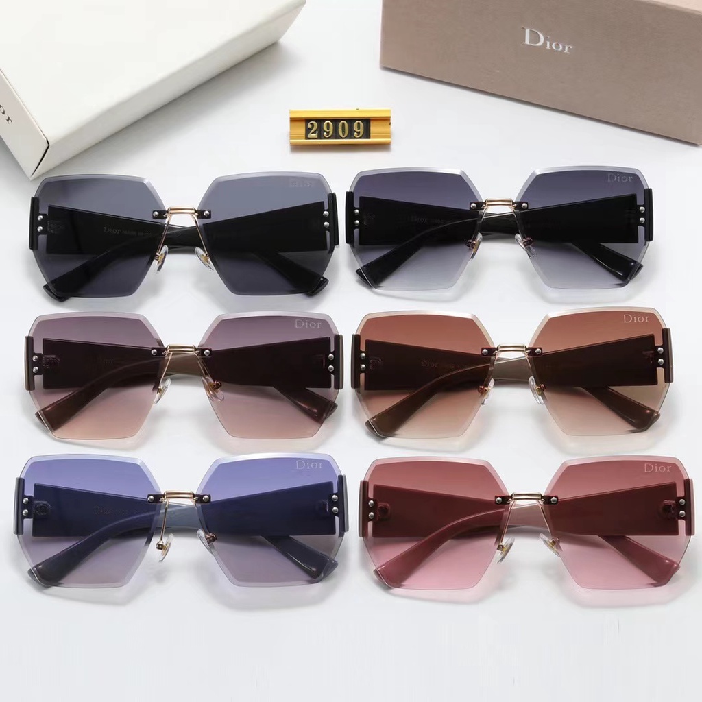 Kính Mát Gọng Vuông Chống Tia UV400 Phong Cách Dior Cổ Điển Sang Trọng Thời Trang 2022 Dành Cho Nam Và Nữ