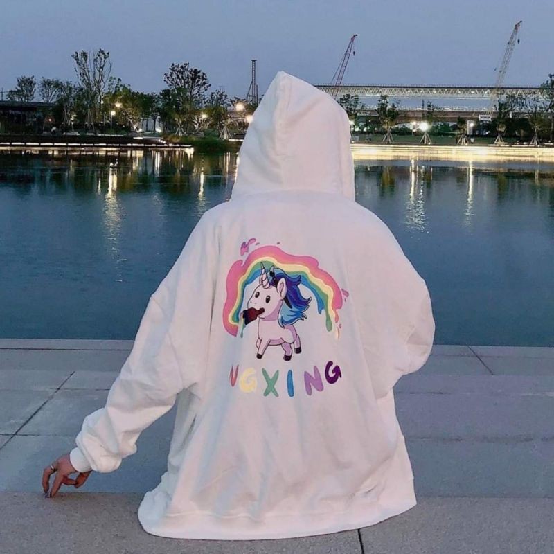 Áo khoác nỉ unicorn nam nữ thời trang