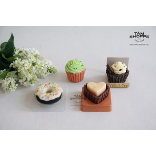 Nến trang trí hình bánh Cupcake, Donuts TAN