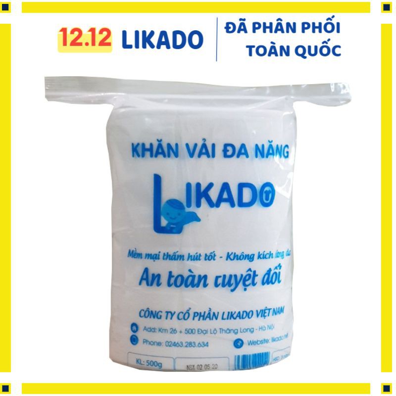 [LIKADO] Khăn giấy khô đa năng Likado 500g dạng cuộn kích thước(18x20cm), 330 tờ ( 1 cuộn)