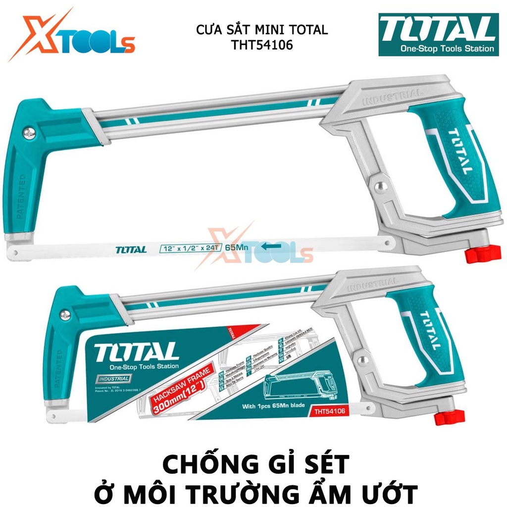 Cưa cắt sắt TOTAL THT54106 | cưa cắt sắt cầm tay kích thước 300mm, trọng lượng 300g cưa, cắt các loại gỗ, sắt, nhôm, ống
