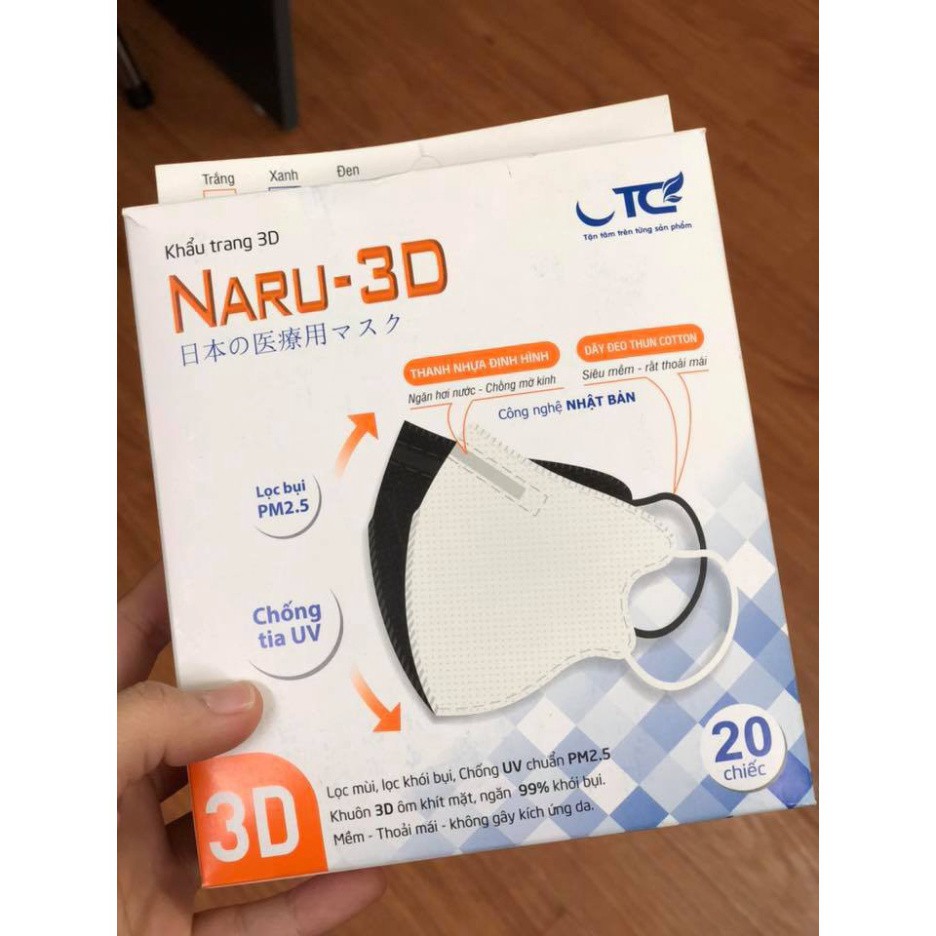 Khẩu Trang Naru 3D Lọc Khói Bụi, Chống Tia UV PM2.5 - Khẩu Trang Người Lớn Ôm Sát Khuôn Mặt_Có Sẵn - Nấm Shop | BigBuy360 - bigbuy360.vn