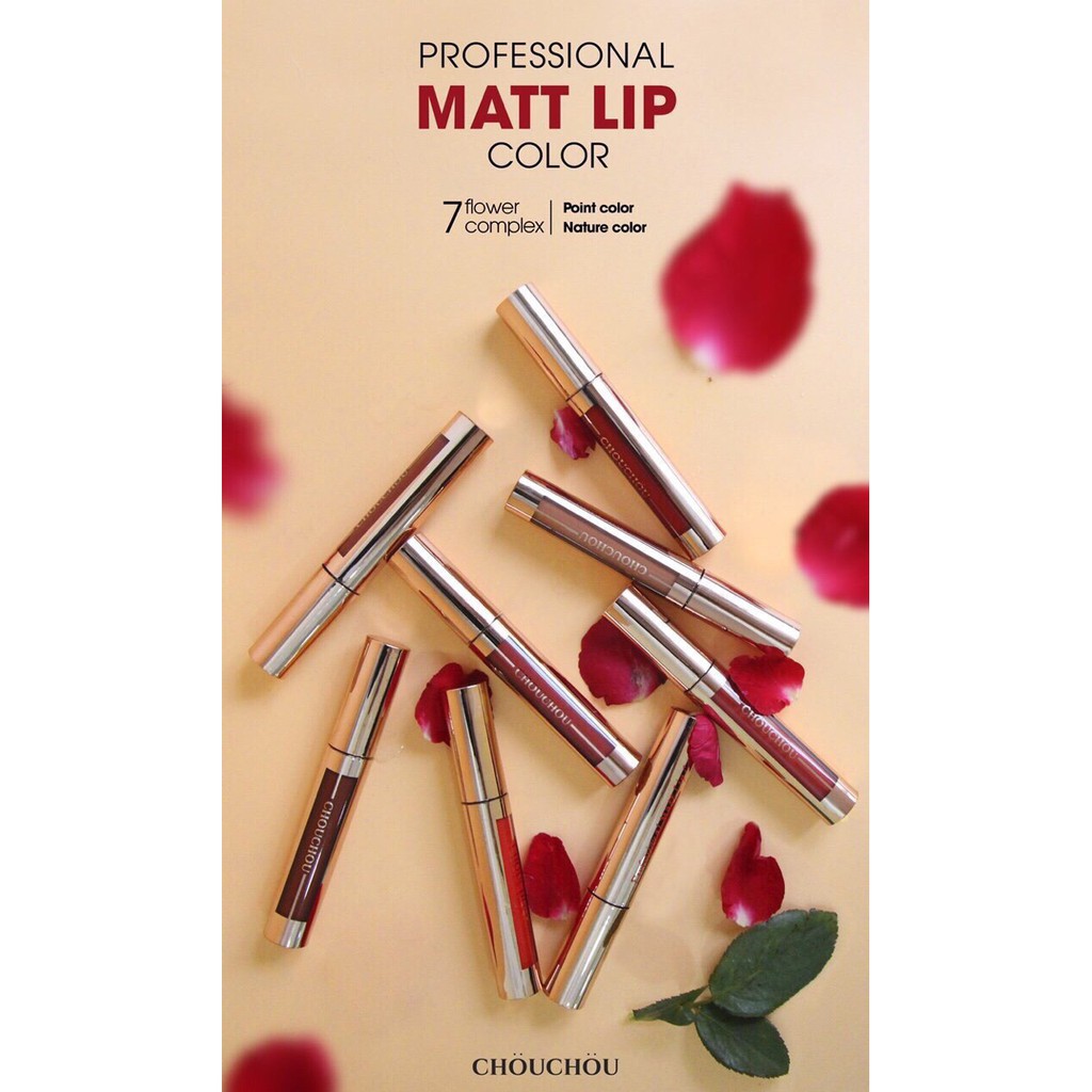 Son Kem Lì Chou Chou Matt Lip Color Mẫu Mới 2018