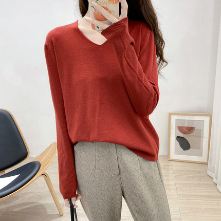 Áo Nữ Tay Dài Cổ Chữ V Thời Trang Quyến Rũ | BigBuy360 - bigbuy360.vn