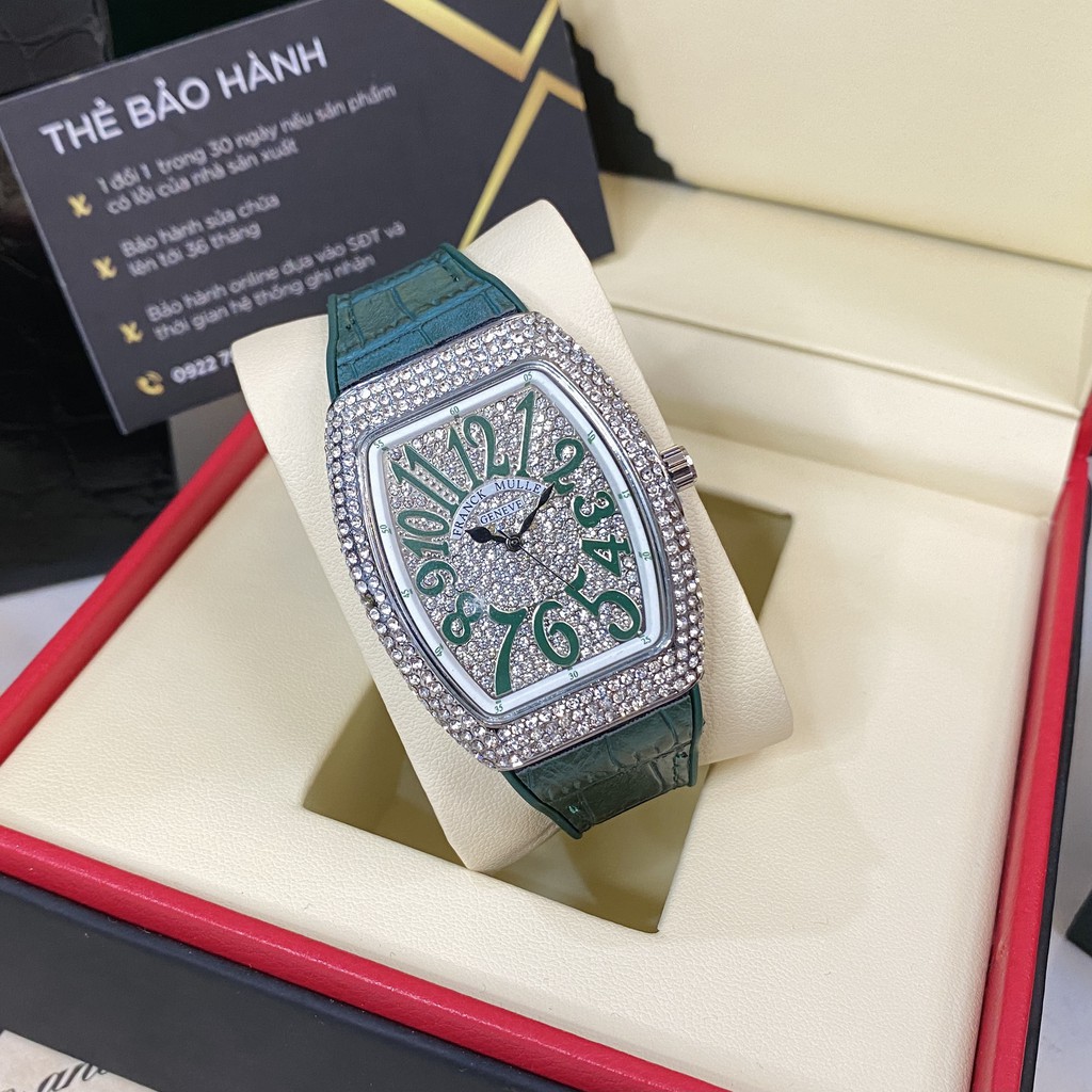 Đồng hồ nữ Franck Muller máy pin full đá cao cấp có bảo hành DHN002 trangmoon | BigBuy360 - bigbuy360.vn