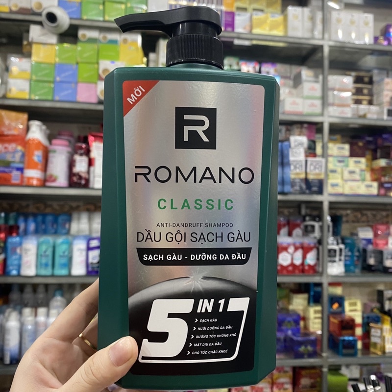 Dầu gội sạch gàu Romano Classic 5 in 1 650g