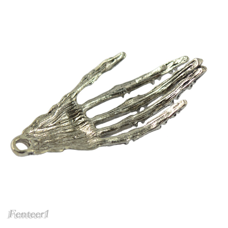 Bộ 10 mặt trang sức hình bàn tay xương người phong cách Halloween