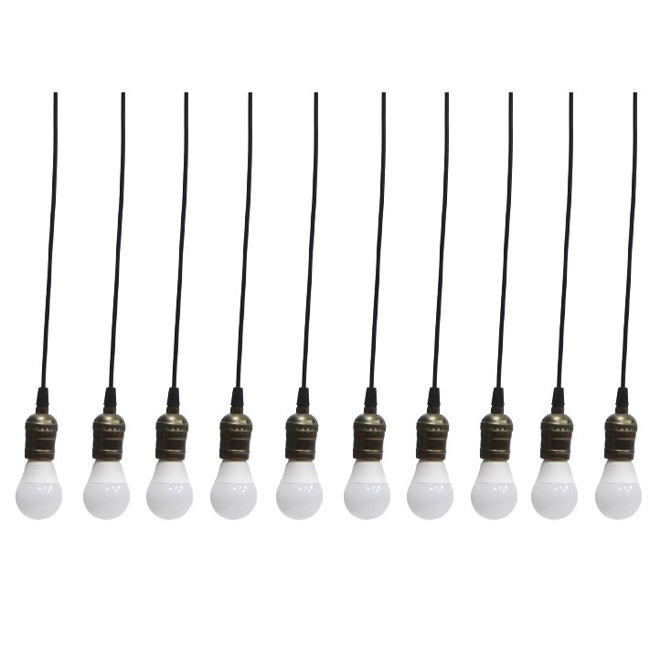 Bộ 10 đèn thả cổ điển Vintage bóng đèn led búp 5w