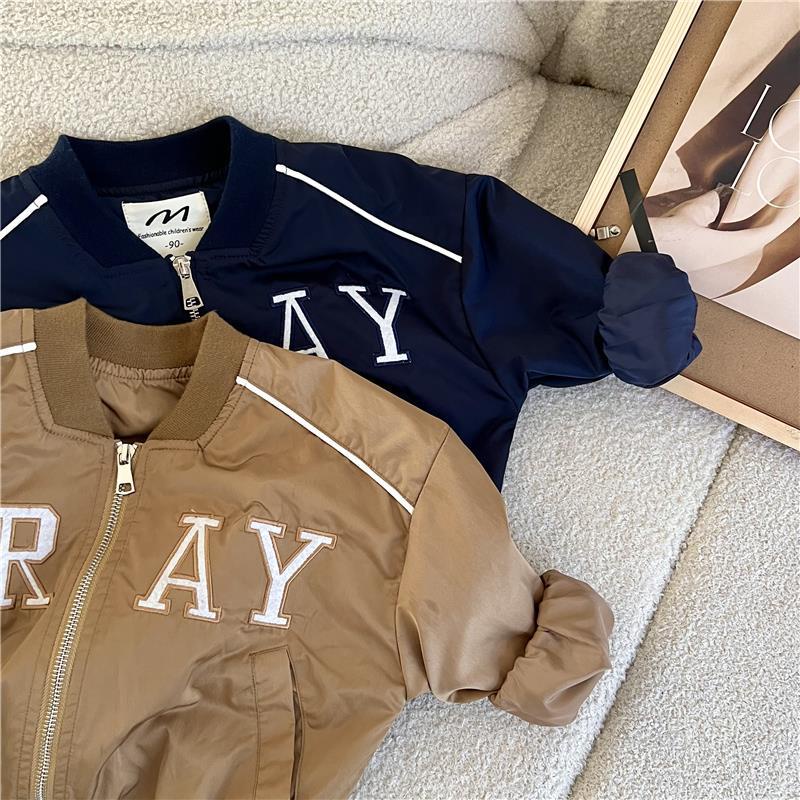 Hàng Mới Về Áo Khoác Bóng Chày Ngắn Có Khóa Kéo Thêu Họa Tiết Phong Cách Nhật Bản 2022 Mới Cho Mẹ Và Bé
