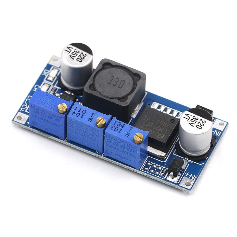 Set 2 Mô Đun Hạ Áp LM2596S DC-DC LM2596 DC-DC 7V-35V Chuyên Dụng