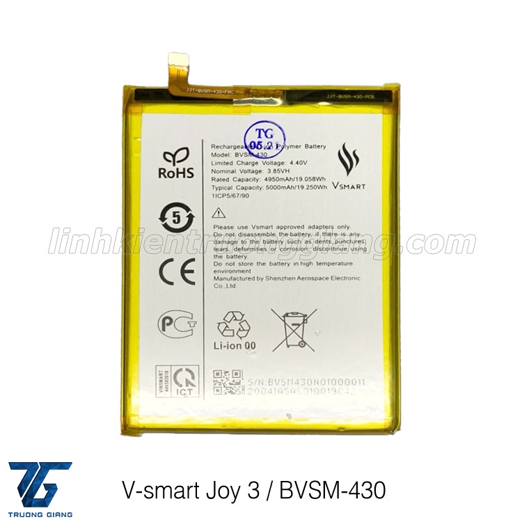 PIN V-SMART JOY3 / BVSM-430 / LIVE4