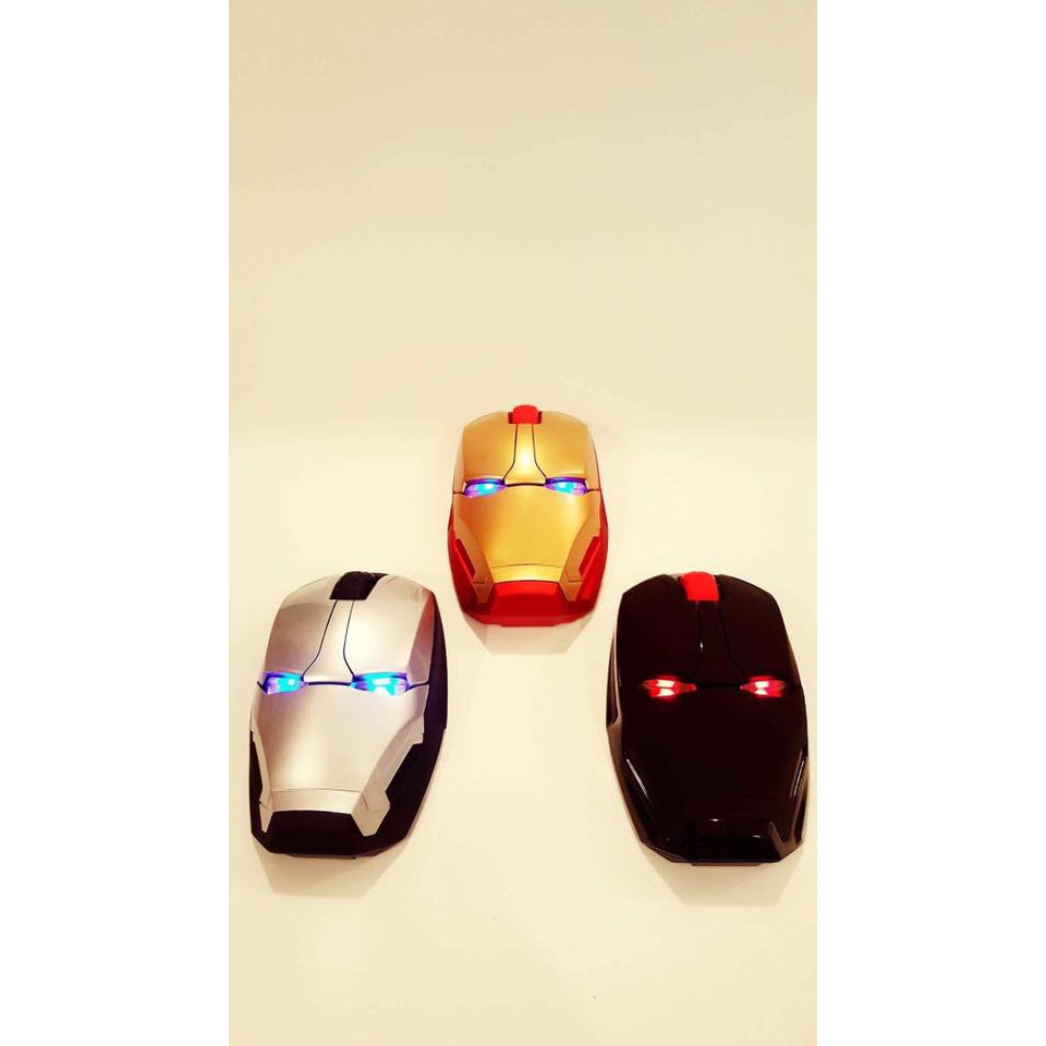 Chuột máy tính ironman Marvel sáng đèn