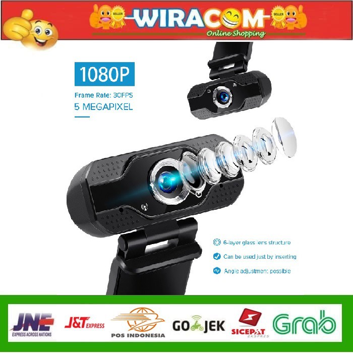 Webcam V8 Full Hd 1080p Full Hd 1080 P Tích Hợp Micro
