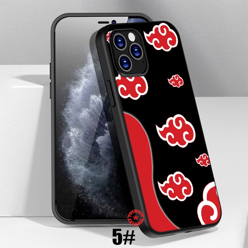 Ốp Điện Thoại Silicon Dẻo In Hình anime naruto akatsuki Cho iphone 5 5s 6 6s 7 8 11 pro max plus se xr 2