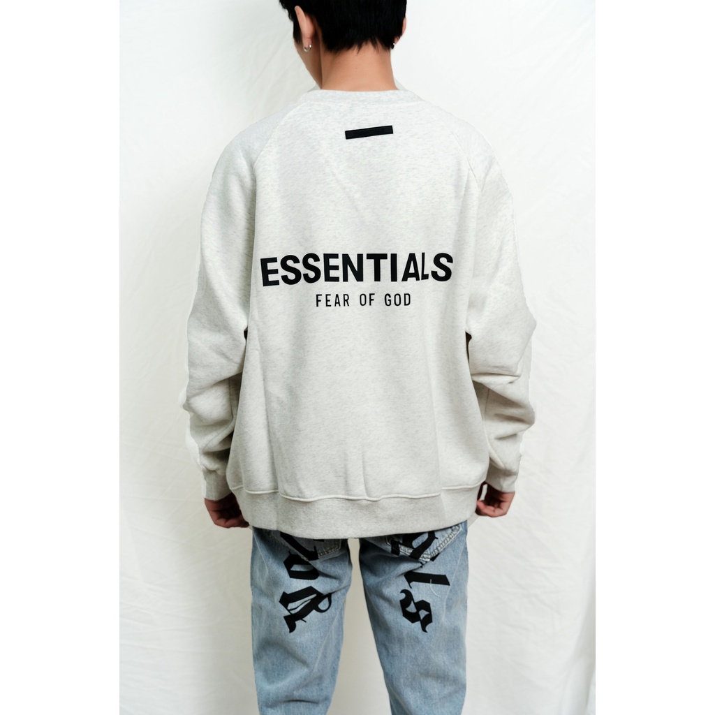 Áo sweater FEAR OF GOD ESSENTIALS SS21 pullover unisex nam nữ chất liệu nỉ bông form rộng | BigBuy360 - bigbuy360.vn