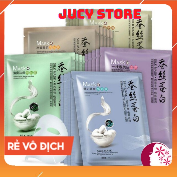 Mặt nạ dưỡng trắng da cấp ẩm thải độc da làm tươi mới mịn da mask nội địa