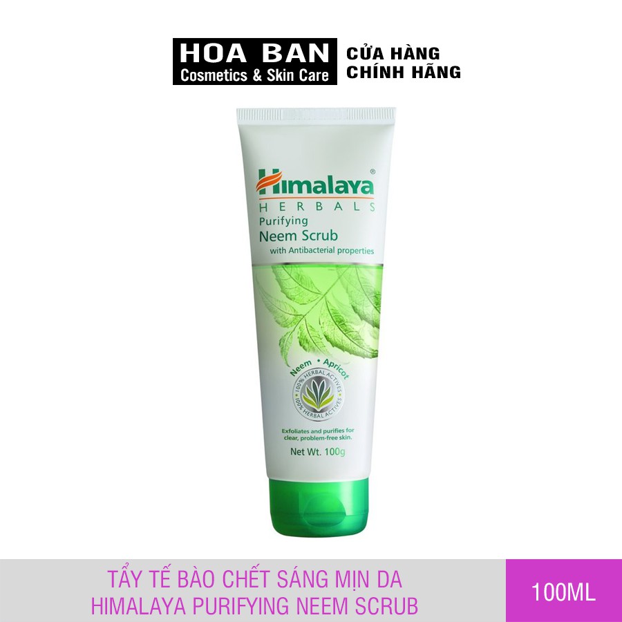 [Date Mới] Tẩy tế bào chết sáng mịn da Himalaya Purifying Neem Scrub 100ml - HM04