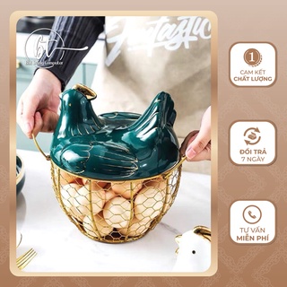Rổ đựng trứng gà Bát Tràng - BT025
