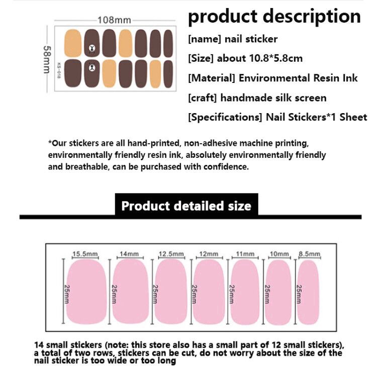 Miếng Dán Trang Trí Móng Tay Họa Tiết Hoạt Hình Xinh Xắn