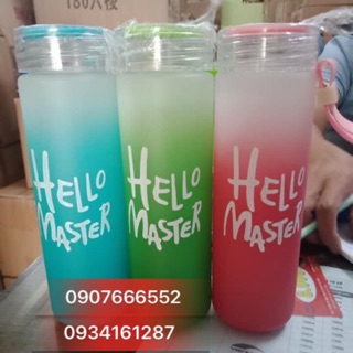 Set 5 Bình thuỷ tinh hello master 450ml