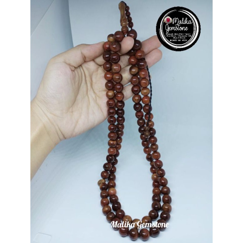 Máy Xúc Gỗ Tasbih / Kaoka / Original Kokka 99 Grains 10 mm 100% Tự Nhiên