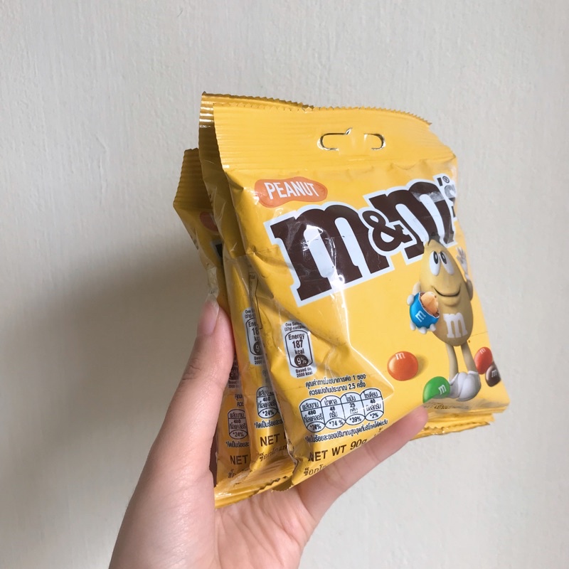 Combo 2 Gói Kẹo Socola M&M’s Nhân Đậu Phộng 180g (90gx2) Tặng 1 Gói Cùng Loại