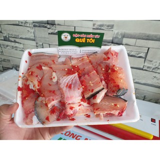Cá basa cắt khúc ướp ớt - cá basa ướp sẵn đóng hộp 500g - giao hcm siêu tốc 1-2h