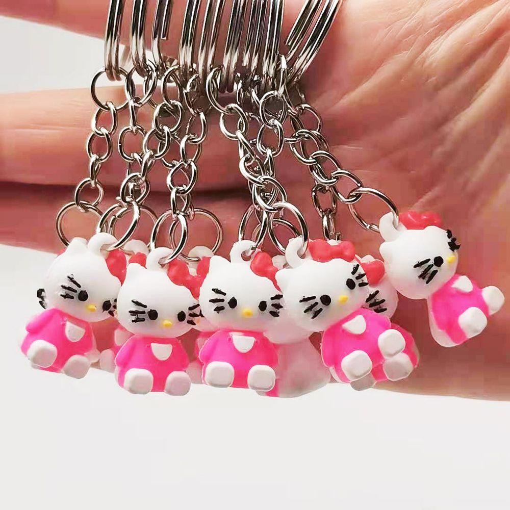 Móc Khóa Búp Bê Anime Kuromi Mắt To Bằng Silicone Sáng Tạo