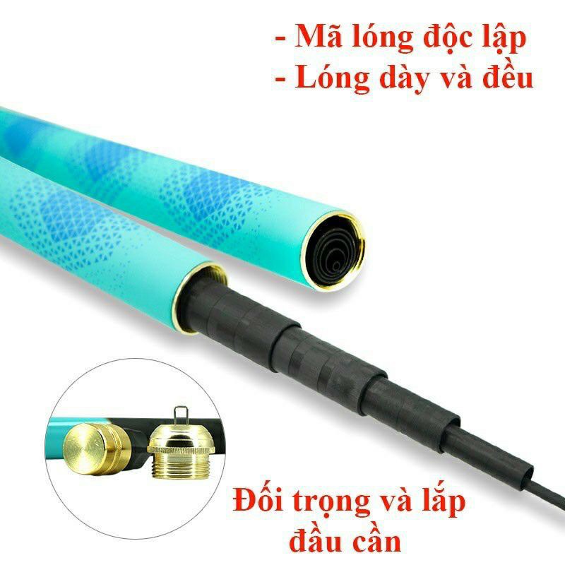 Cần câu đơn đài Kaiwu 5H cao cấp đủ size 3m6 4m5 5m4 6m3