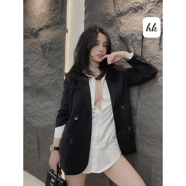 Set áo vest + áo sơmi trắng