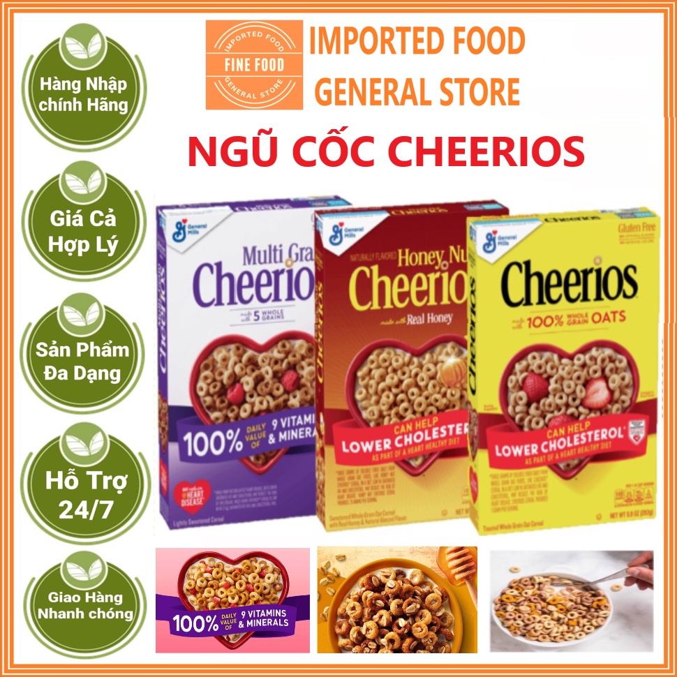 Ngũ cốc dinh dưỡng Cheerios nhập khẩu mỹ