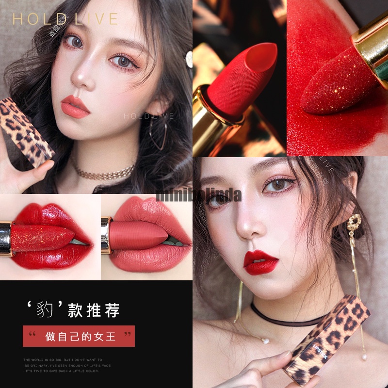 Son thỏi Hold Live Leopard Texture Son kem HOLD LIVE mềm mịn mọng môi