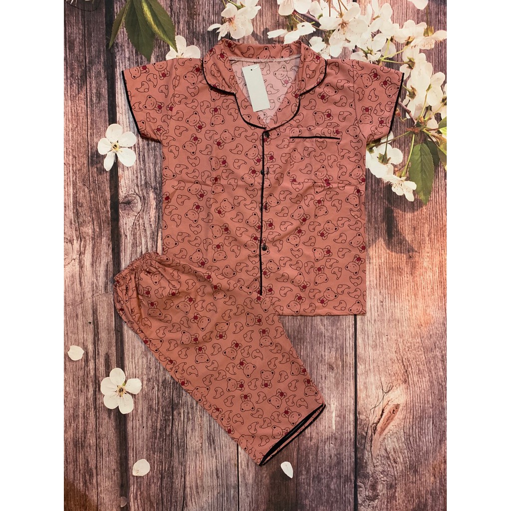 BỘ PIZAMA lửng( lỡ) KATE thái L1 (45-58kg) | BigBuy360 - bigbuy360.vn