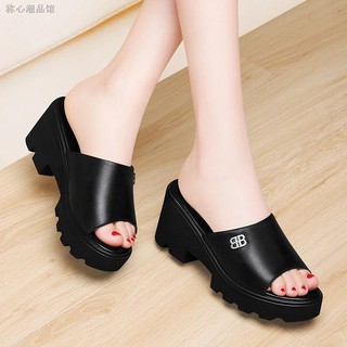 ❡Dép da hở ngón chống thấm nước thời trang cho nữ