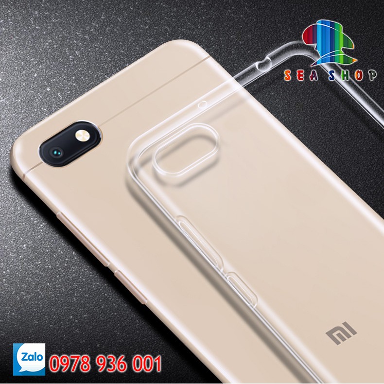 Ốp lưng Xiaomi Redmi 6A Nhựa dẻo - trong suốt