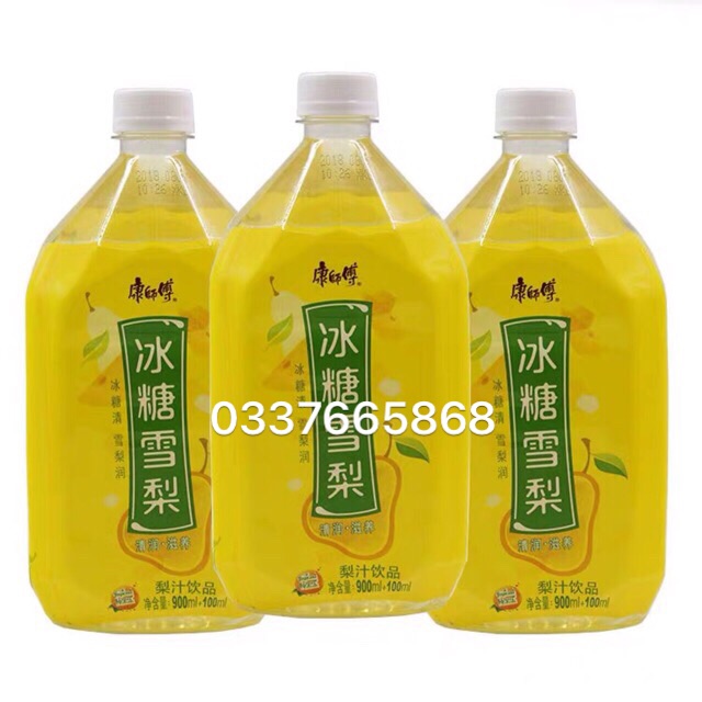 1 Chai 1000ml Nước Ép Lê tinh khiết mát ngọt dịu