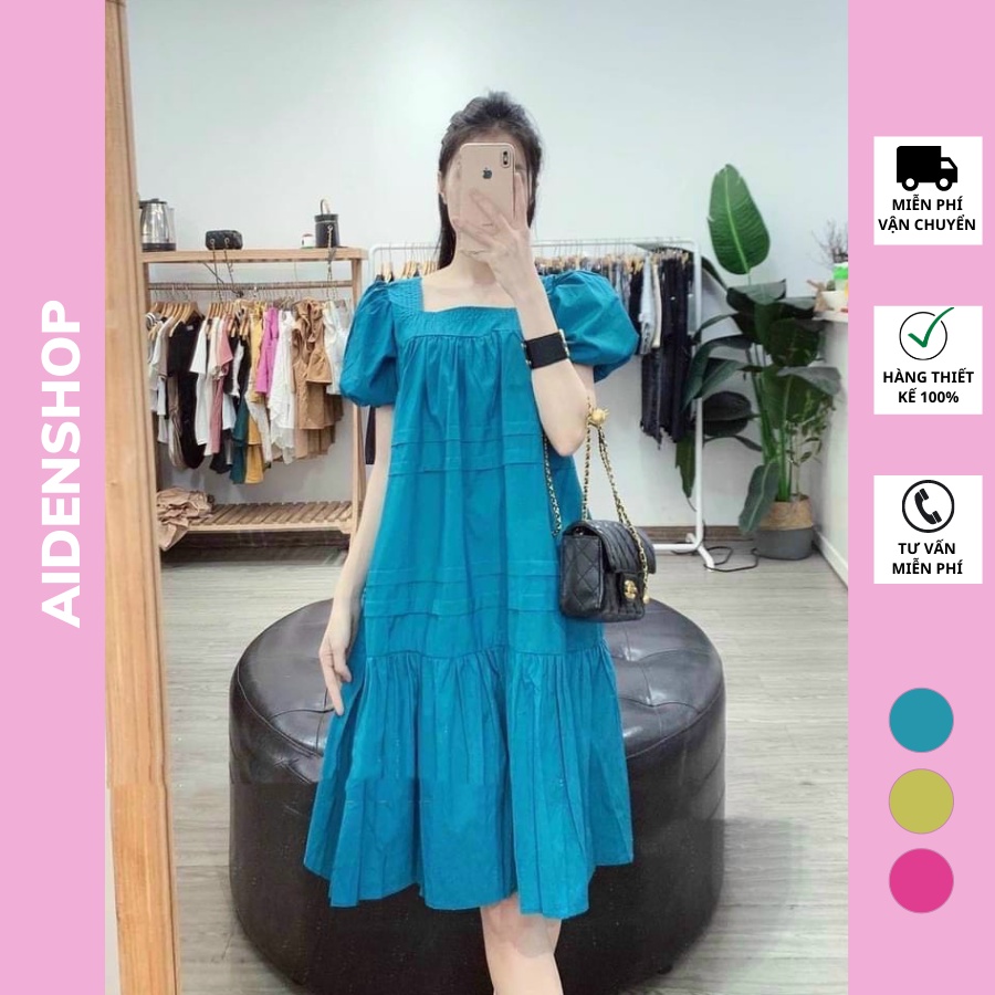 Váy bầu thiết kế thời trang Aidenshop đầm bâu suông mùa hè 2022