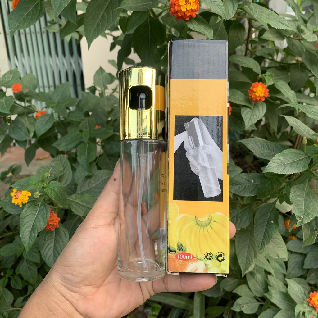 Bình Xịt Dầu Ăn Thủy Tinh, Chai Xịt Dầu Ăn Phun Sương Dùng Cho Nồi Chiên