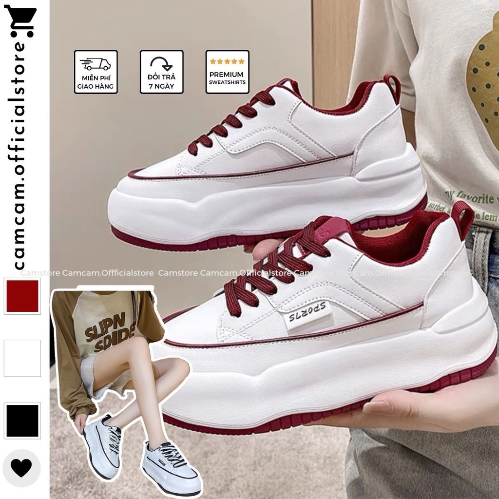 Giày Thể Thao Sneaker Ulzzang Nữ Đế Cao 5Cm Thời Thượng M10 - ℂ𝔸𝕄𝕊𝕋𝕆ℝ𝔼