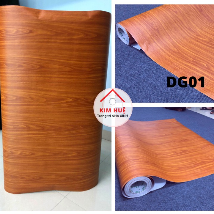 Giấy Decal Dán Tường, Tủ, Bàn Học Giả Vân Gỗ Sẵn Keo Tự Bóc Dán Đẹp Giá Rẻ (Có Bán Kèm Dụng Cụ Thi Công) - Kim Huệ