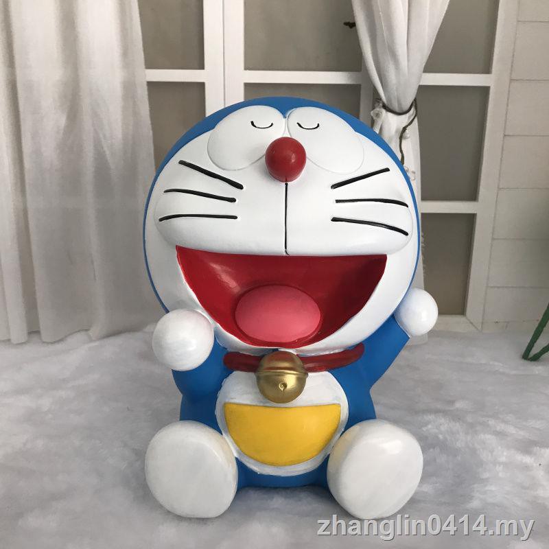 Ống Heo Tiết Kiệm Tiền Hình Mèo Máy Doraemon Chống Rơi Dành Cho Nam Và Nữ