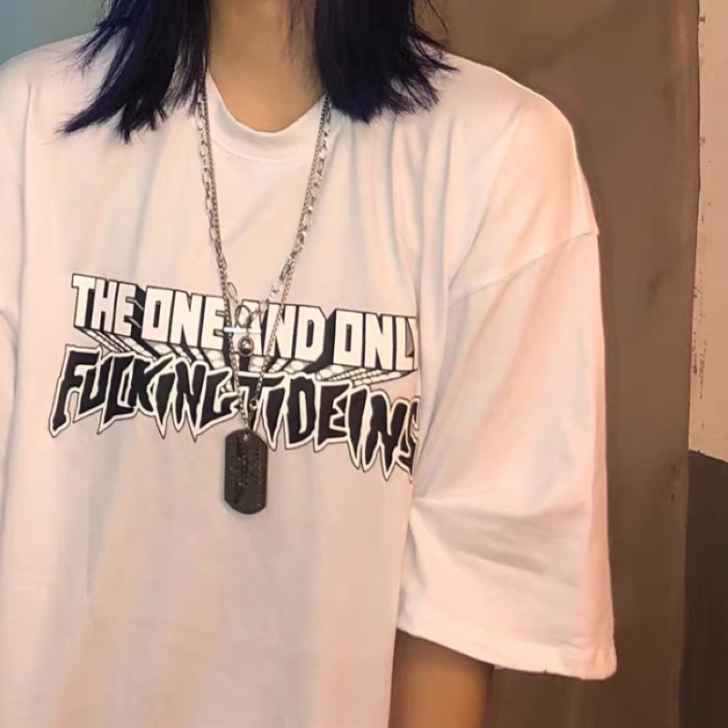 Áo thun nam nữ, áo phông shopcossi form rộng chất cotton in hình only