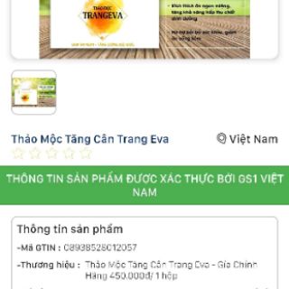 THẢO MỘC TRANG EVA TĂNG CÂN