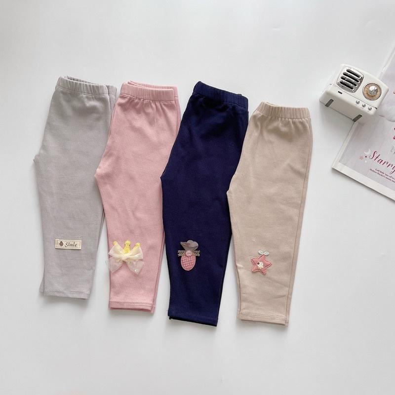 SET 4 QUẦN LEGGING TĂM DÀI SIÊU MỀM ĐẸP CHO BÉ