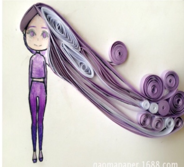 Giấy quilling 0,5*510 cm 60 sợi