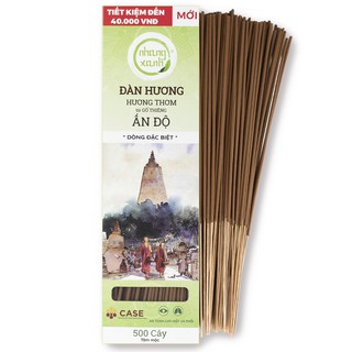 [Hộp 500G] Nhang Xanh Đàn Hương Ấn Độ - Nhang sạch tự nhiên