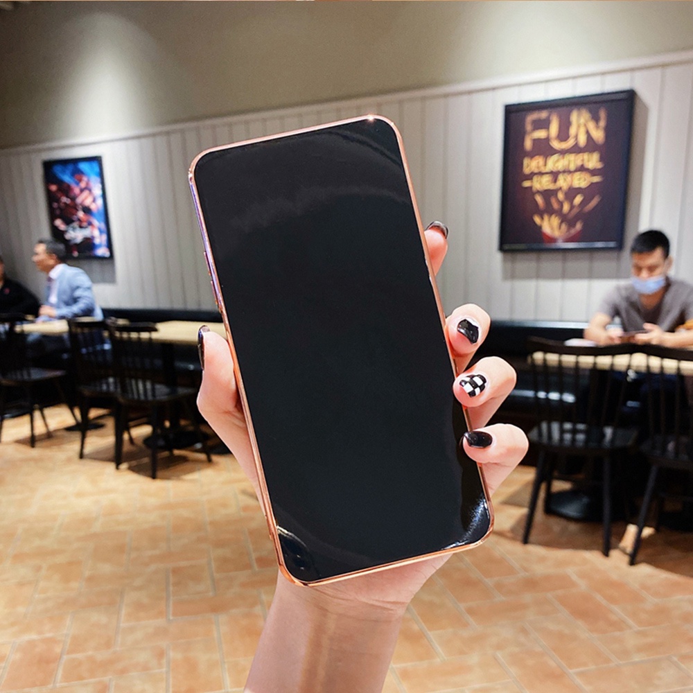 Ốp Điện Thoại Viền Vuông Mềm Họa Tiết Cô Gái Hoạt Hình Cho Samsung Galaxy S21 Plus S21 Ultra S21 FE S22 Plus S22 Ultra 5G